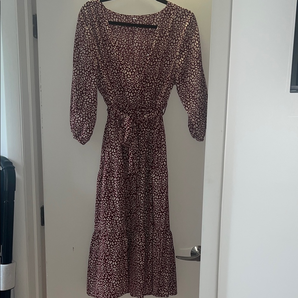 3/$30 Pretty Garden Floral Print midi Dress